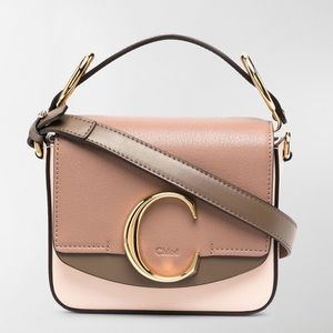 Chloe Mini C Leather Shoulder Bag